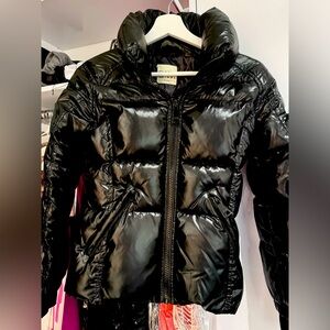 sam girls size 12 black puffer coat